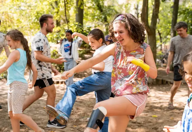 Action beim City Daycamp in Prenzlauer Berg