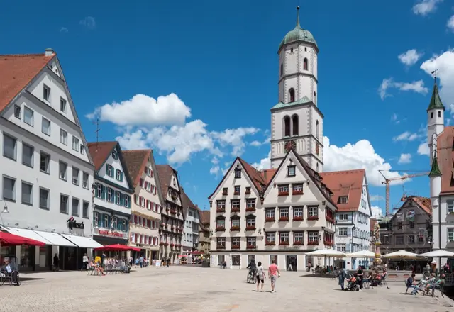 Der Marktplatz von Biberach