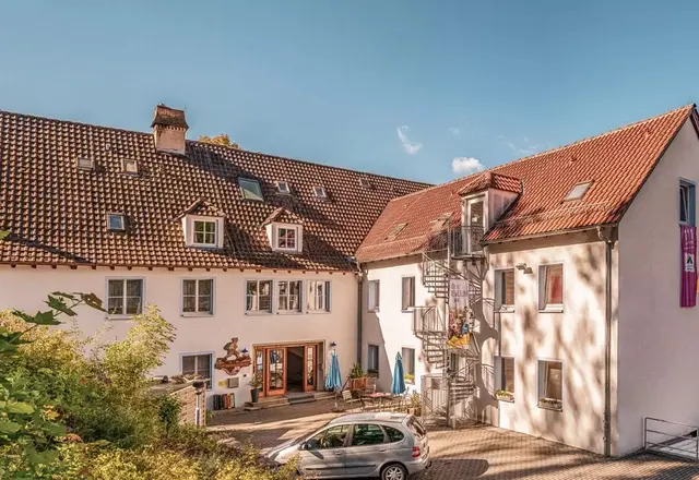 Innenhof der DJH Jugendherberge Blaubeuren