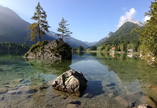 Der Hintersee bei Berchtesgaden