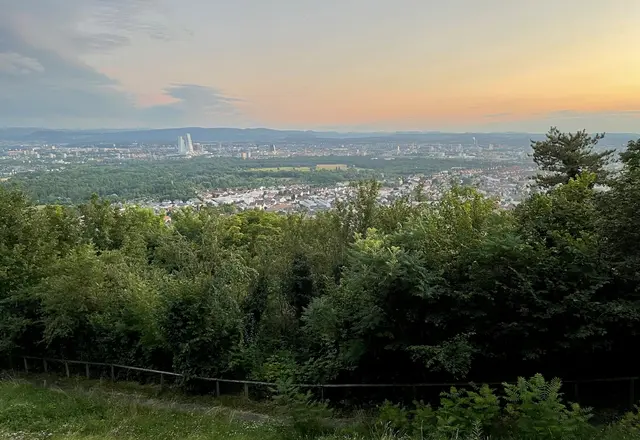 Abendblick über das Dreiländereck