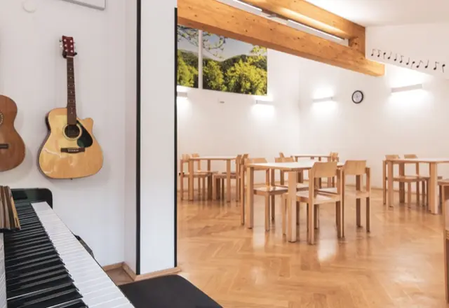 Musik- und Gruppenraum der Burg Hessenstein